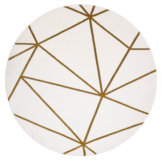 Kusový koberec Emerald 1013 cream and gold kruh Kruh Ø 120 cm