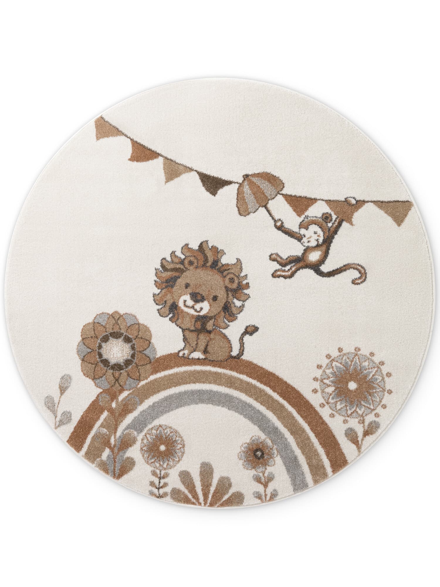 Dětský kusový koberec Villeroy & Boch Boho Kids 106307 Cream Multicolor kruh Kruh Ø 160 cm
