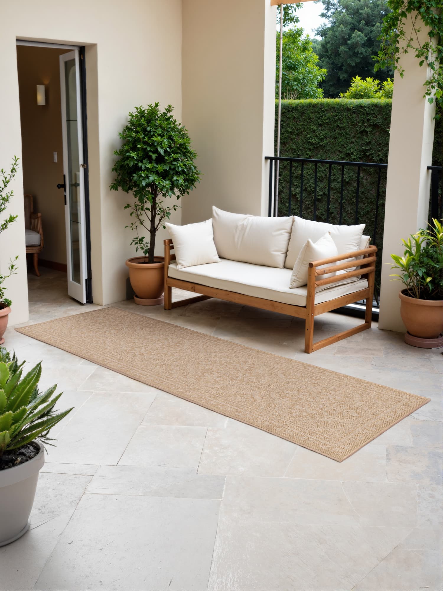Běhoun Duet Rosel Beige/White - na ven i na doma 3