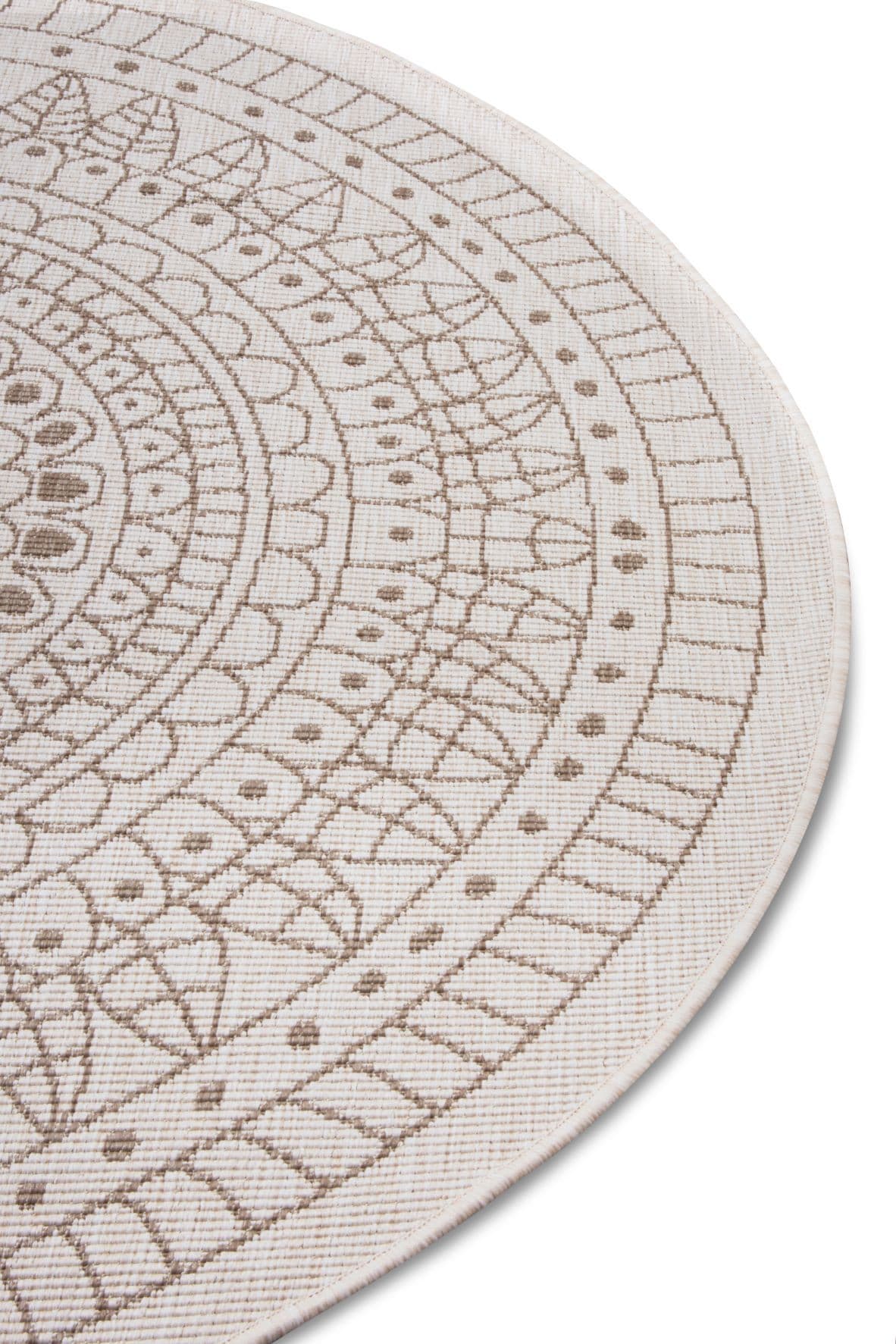 Kusový koberec Twin-Wendeteppiche 105475 Linen kruh – na ven i na doma Kruh Ø 140 cm 3