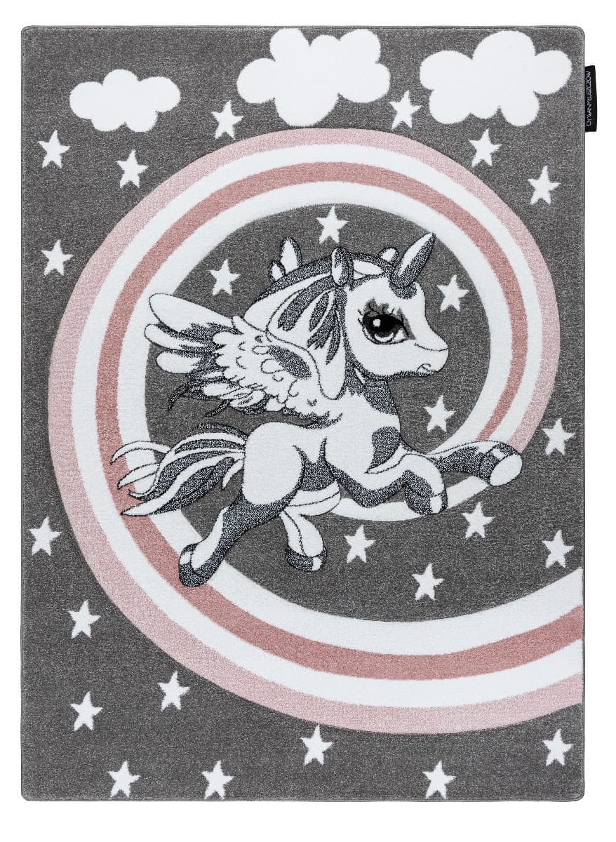 Dětský kusový koberec Petit Pony grey