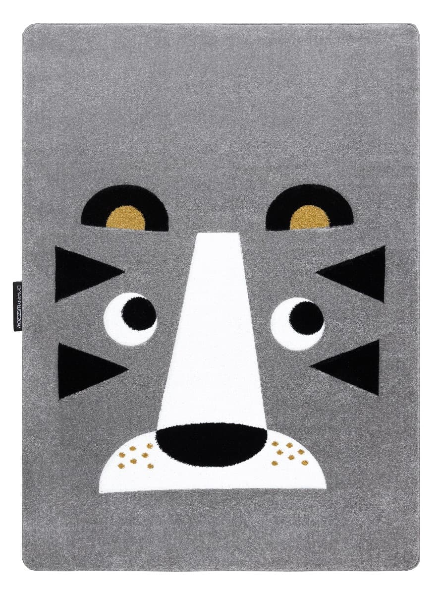 Dětský kusový koberec Petit Lion grey