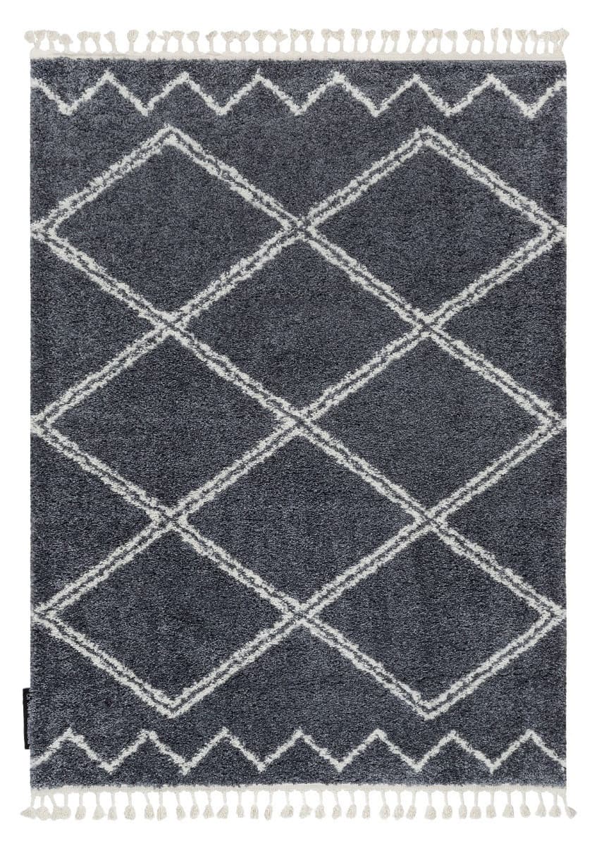 Kusový koberec Berber Asila B5970 grey and white