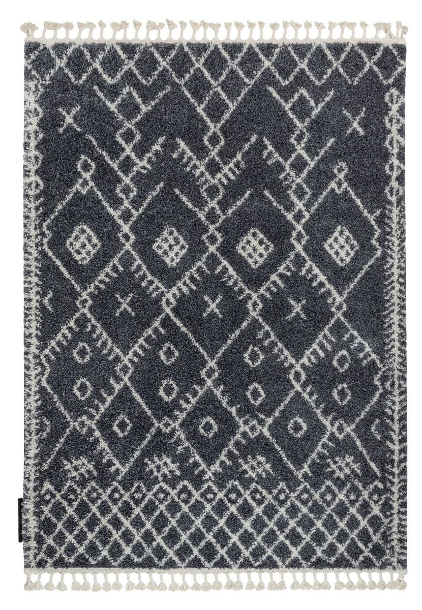 Kusový koberec Berber Tanger B5940 grey and white