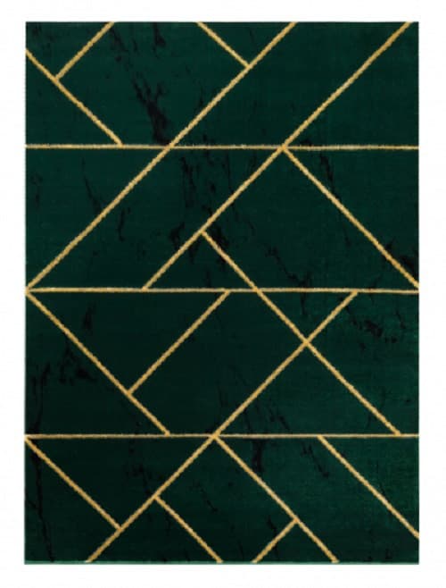 Kusový koberec Emerald geometric 1012 green and gold