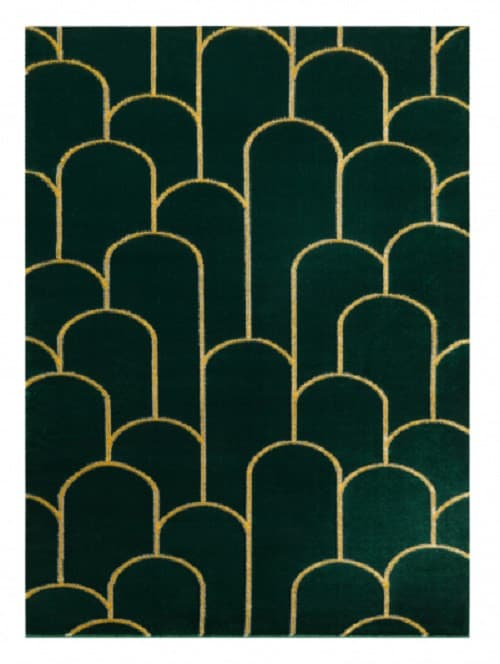 Kusový koberec Emerald 1021 green and gold