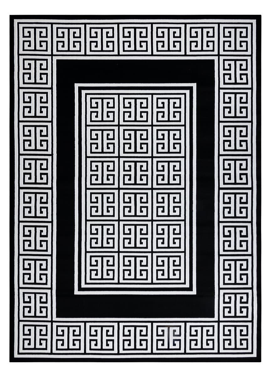 Kusový koberec Gloss 6776 85 greek black/ivory
