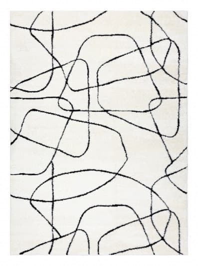 Kusový koberec Mode 8522 abstract cream/black