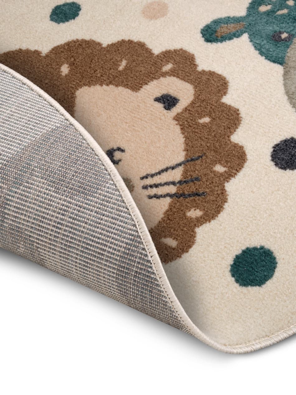 Dětský koberec Adventures 105968 Cream Brown Blue kruh Kruh Ø 140 cm 3