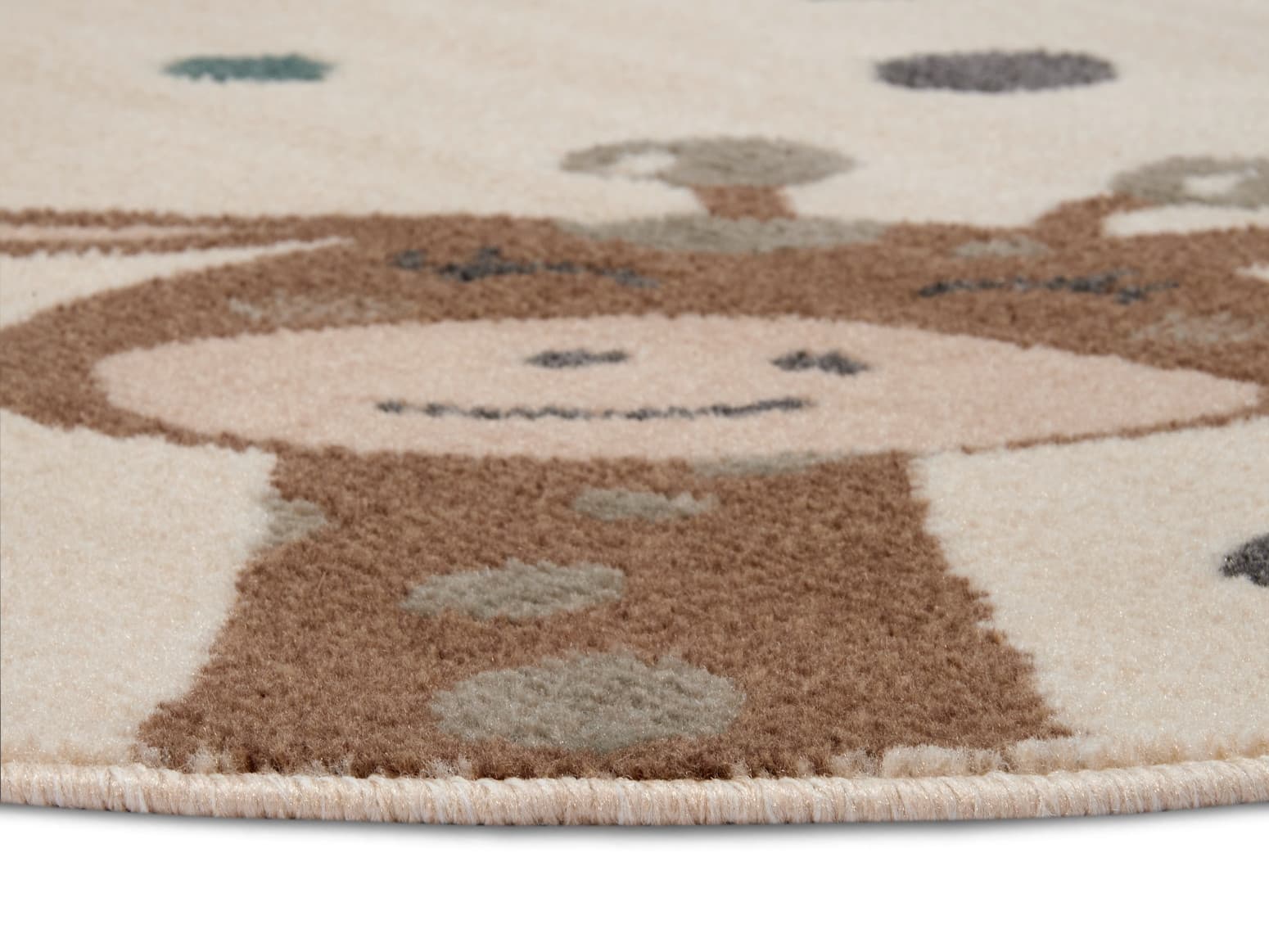 Dětský koberec Adventures 105968 Cream Brown Blue kruh Kruh Ø 140 cm 4