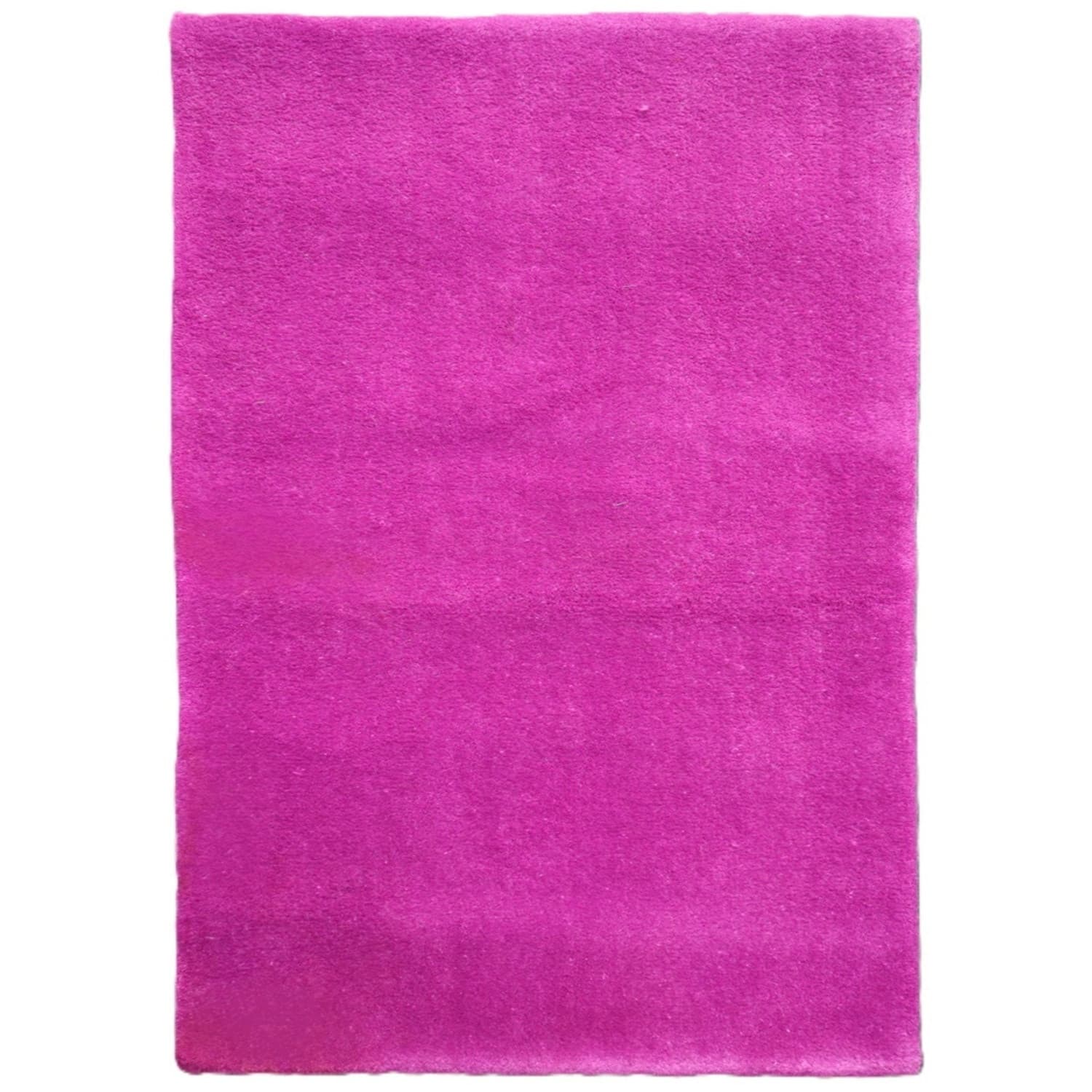 Ručně všívaný kusový koberec Asra wool lila