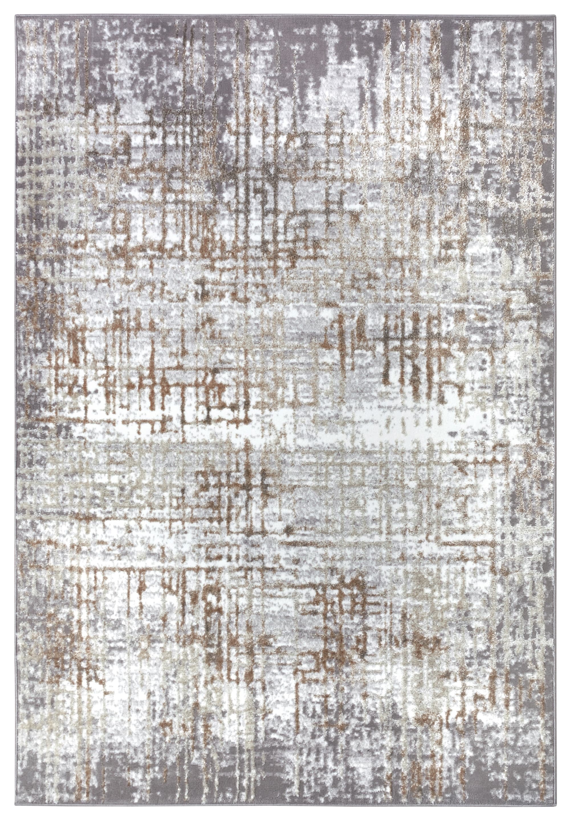 Kusový koberec Shine 105925 Abstract Cream Grey