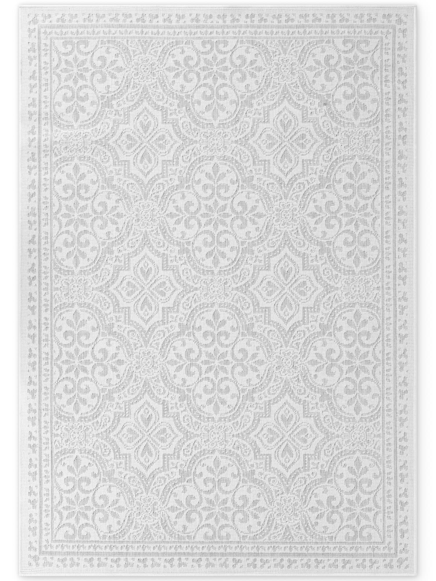 Kusový koberec Duet Rosel White/Gray - na ven i na doma