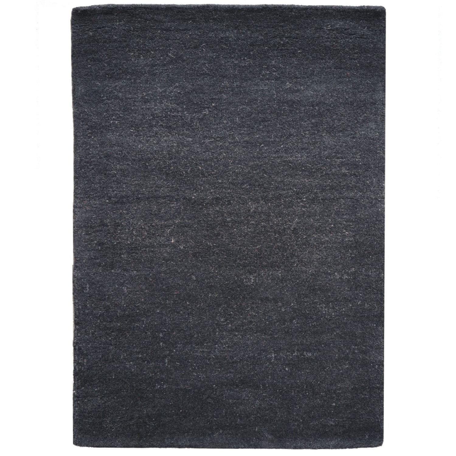 Ručně všívaný kusový koberec Asra wool černá