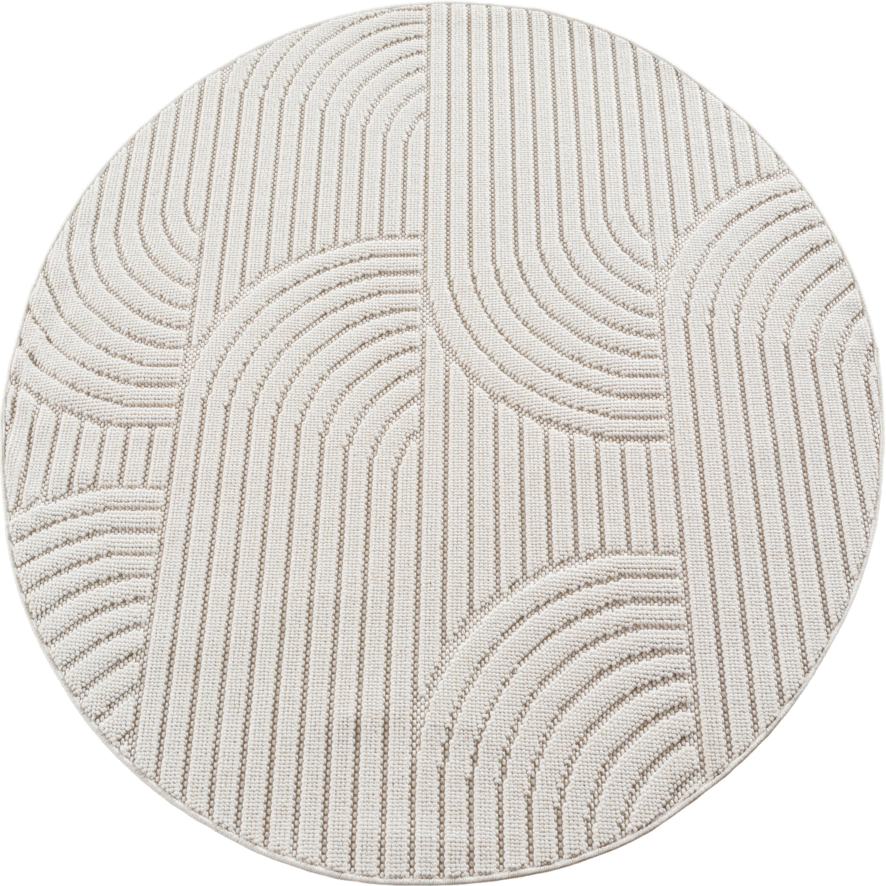 Kusový koberec Helix 2201 cream kruh
