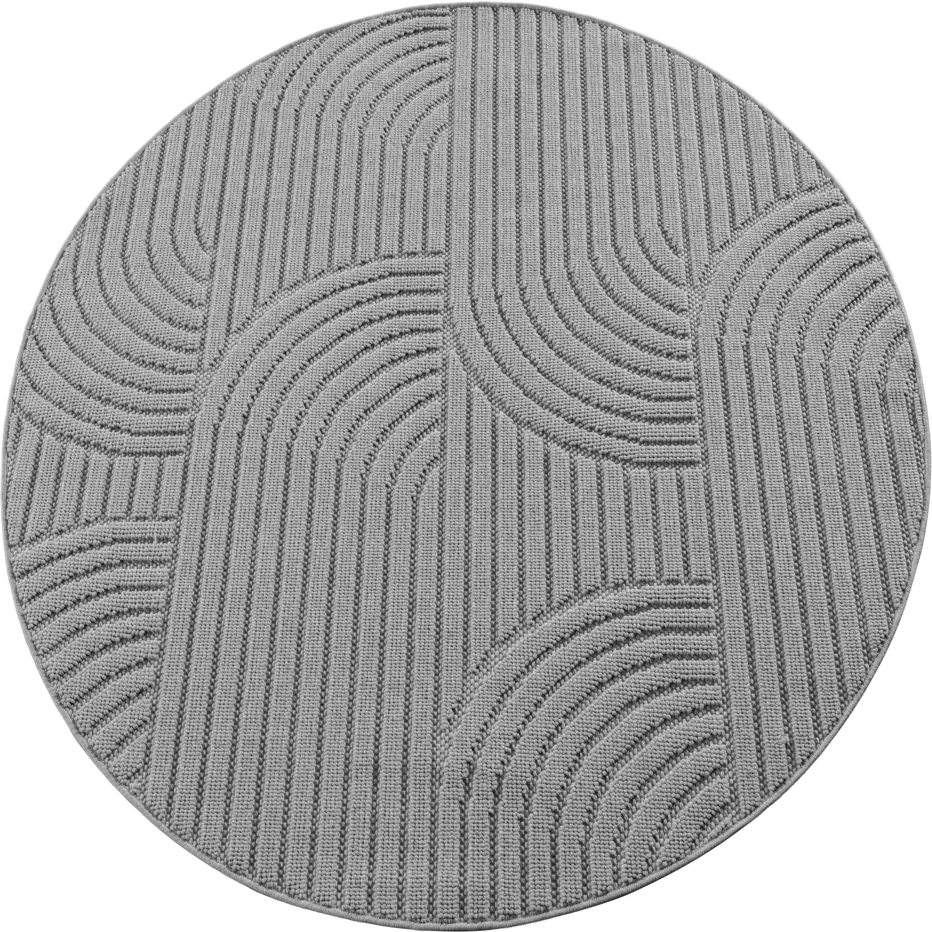 Kusový koberec Helix 2201 silver kruh