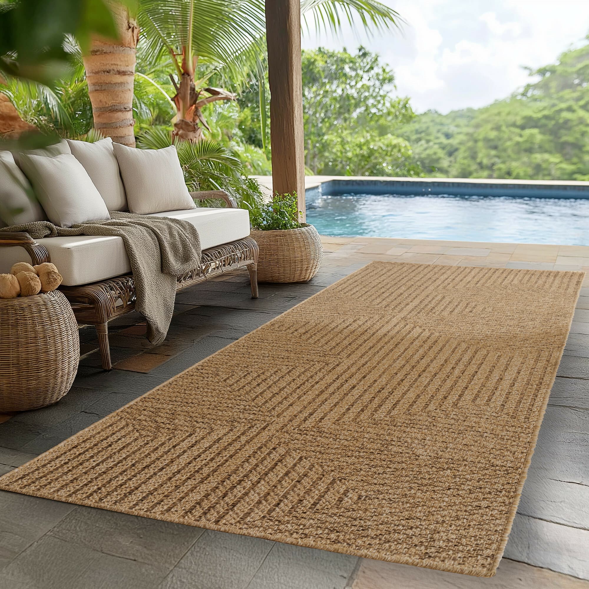 Běhoun Timber 1404 beige - na ven i na doma 2