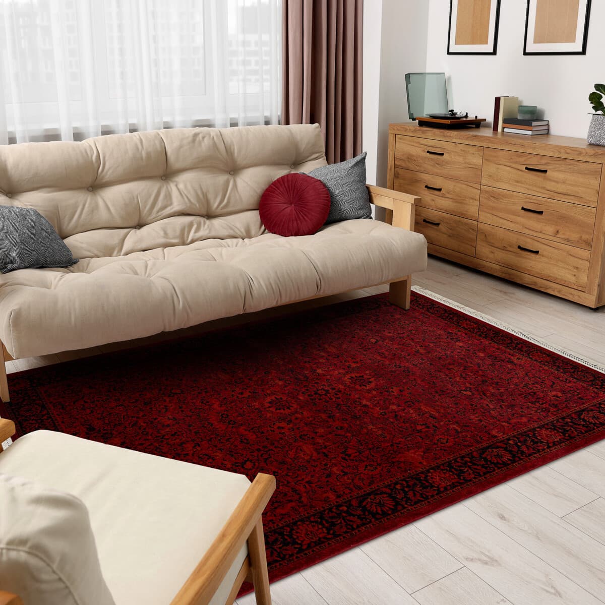 Kusový koberec Orient 5125 vínový 2