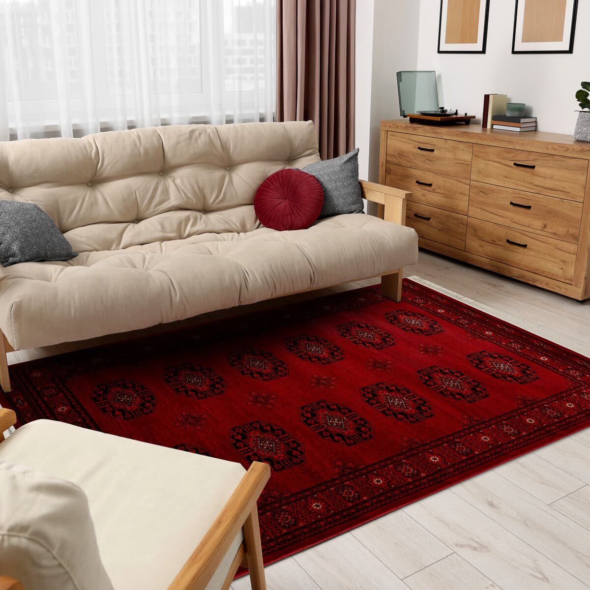 Kusový koberec Orient 6871 vínový 2