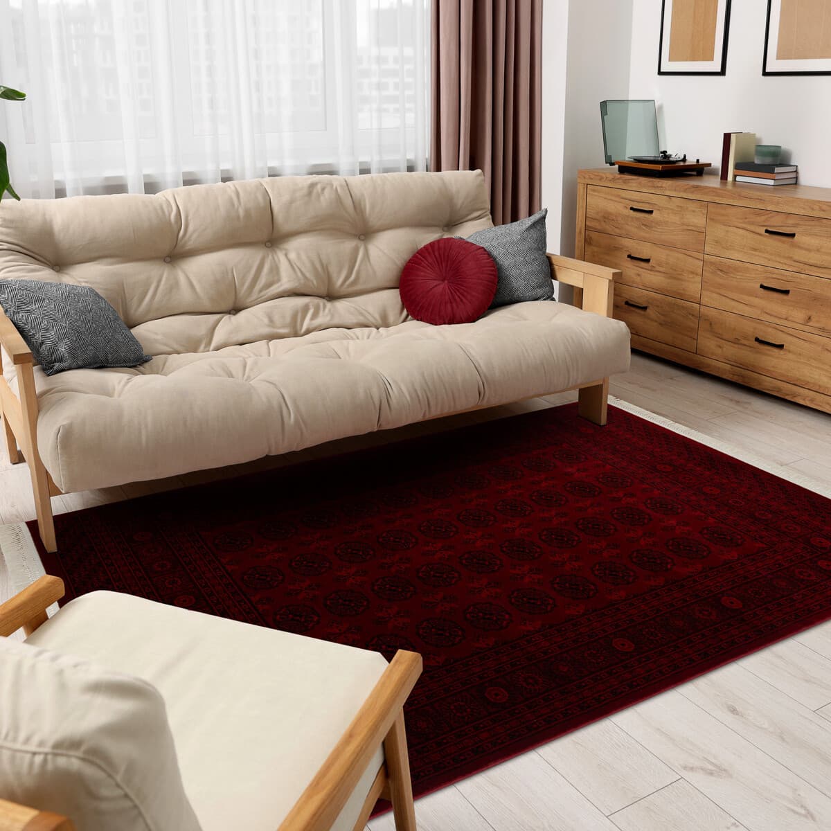 Kusový koberec Orient 6889 vínový 2