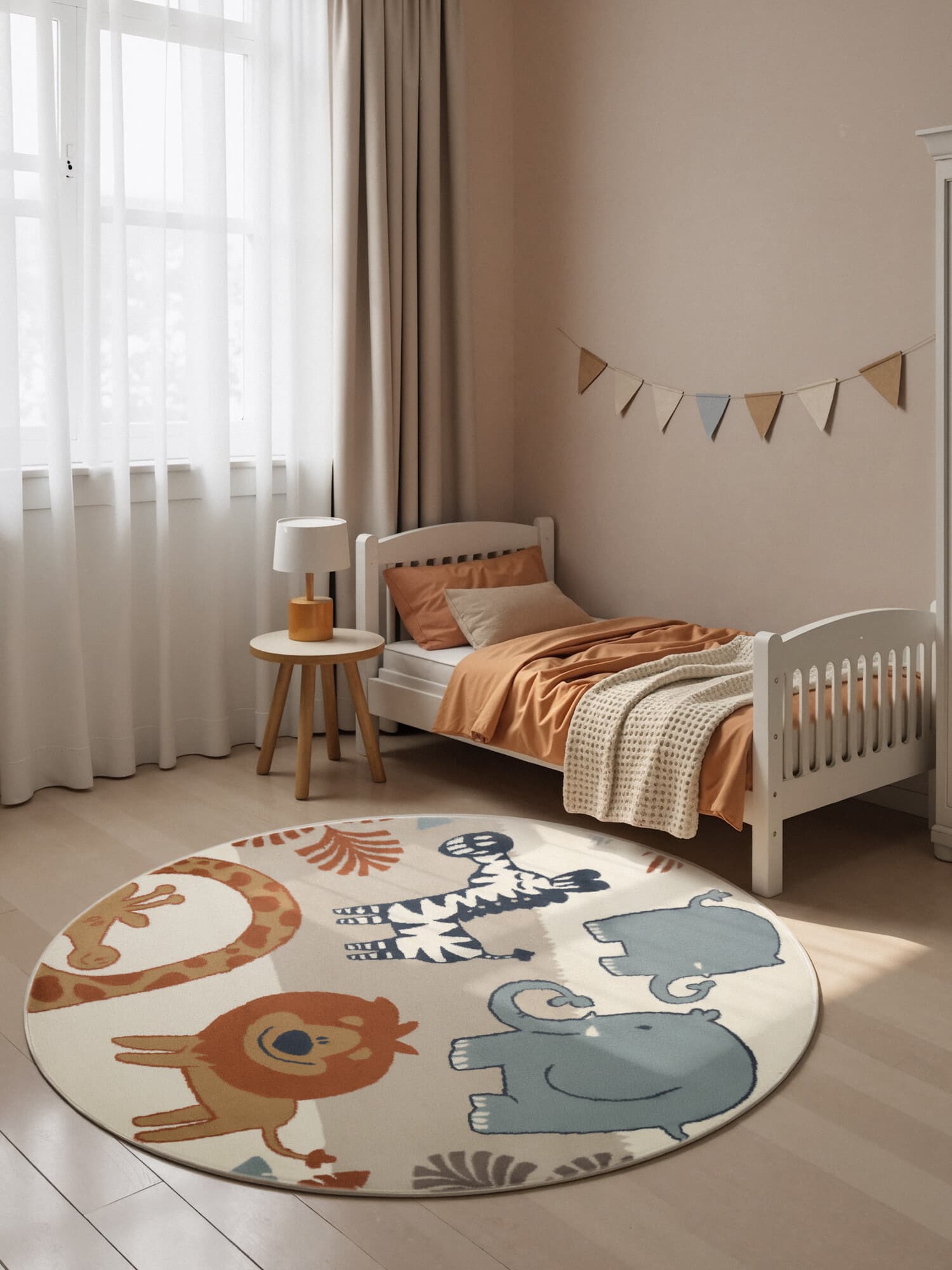 Dětský koberec Adventures 106409 Cream Multicolor kruh Kruh Ø 160 cm 8