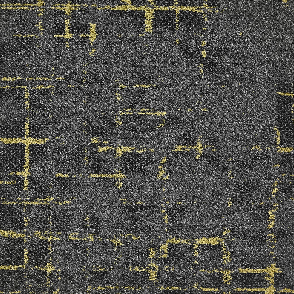 Kobercový čtverec MACRO 95 Bitumen šedo-žlutý 50x50 cm