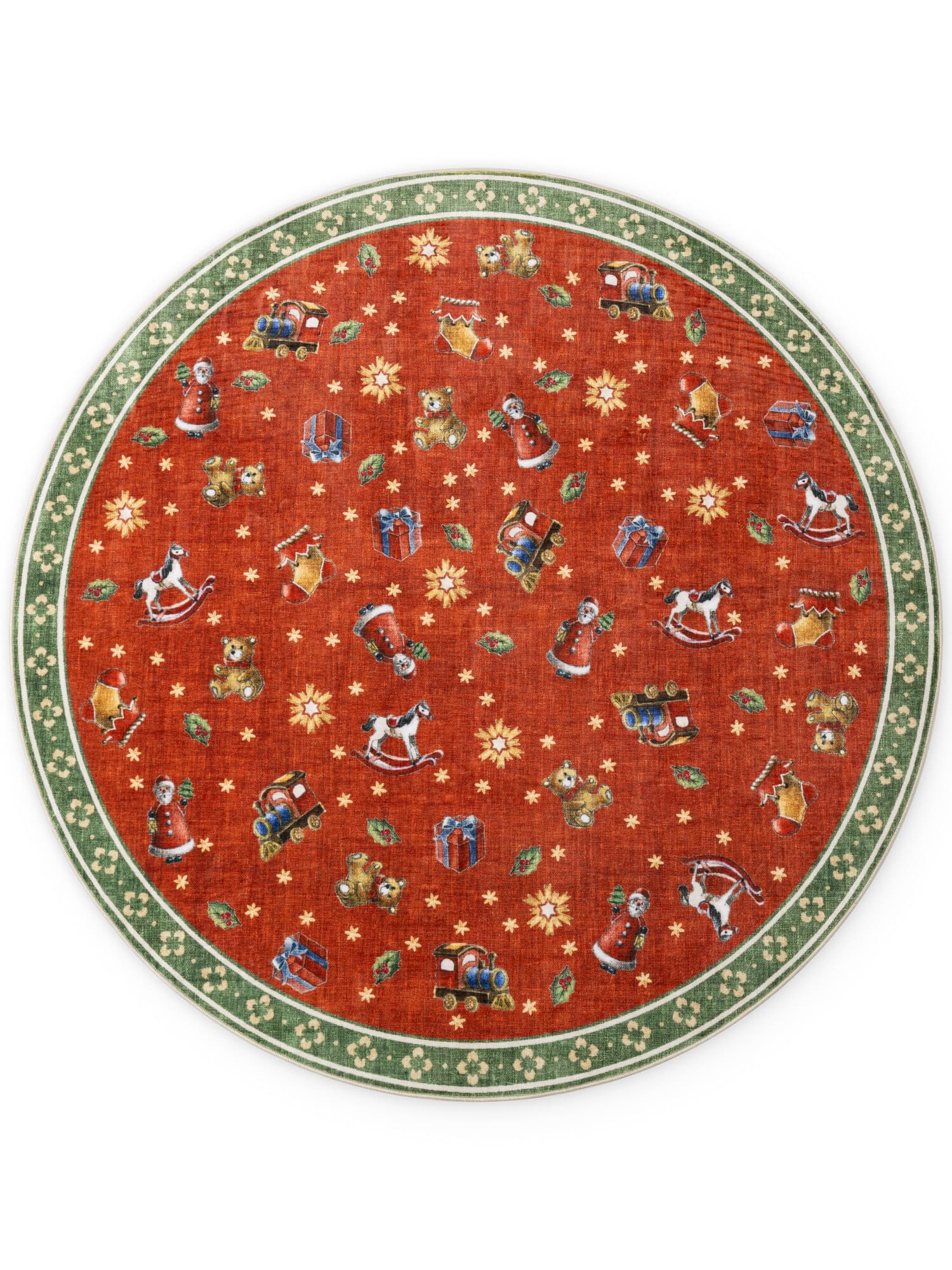 Kusový koberec Villeroy & Boch Toy's delight 106499 Red Green kruh Kruh Ø 160 cm