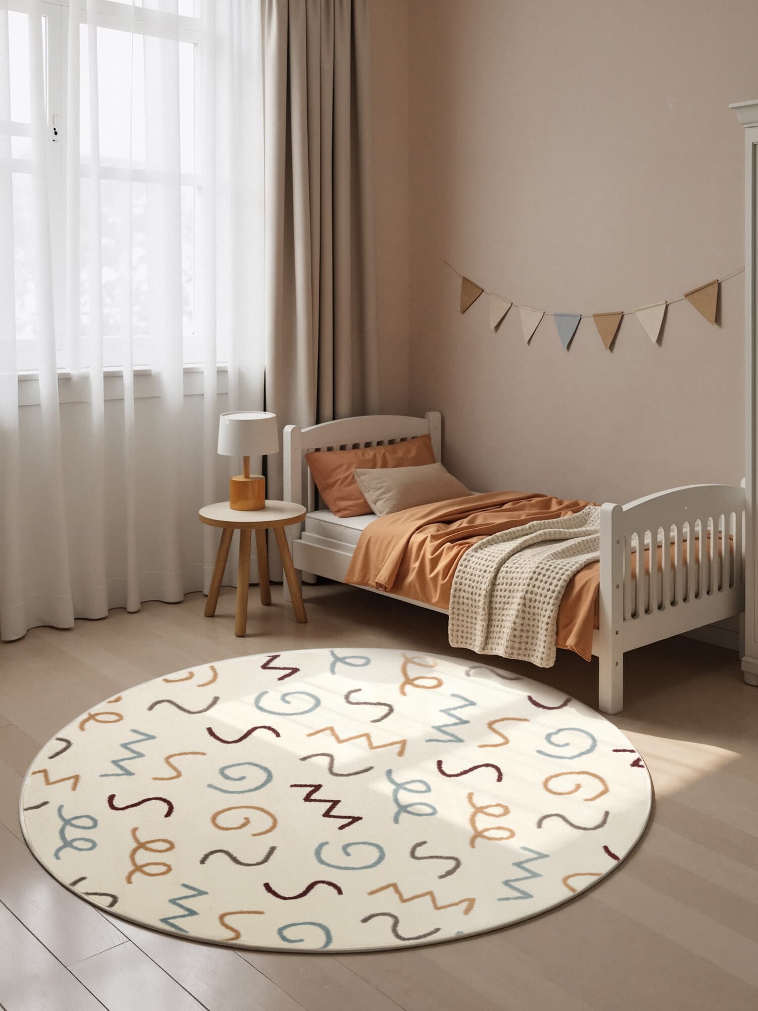 Dětský koberec Adventures 106422 Cream Multicolor kruh Kruh Ø 160 cm 2