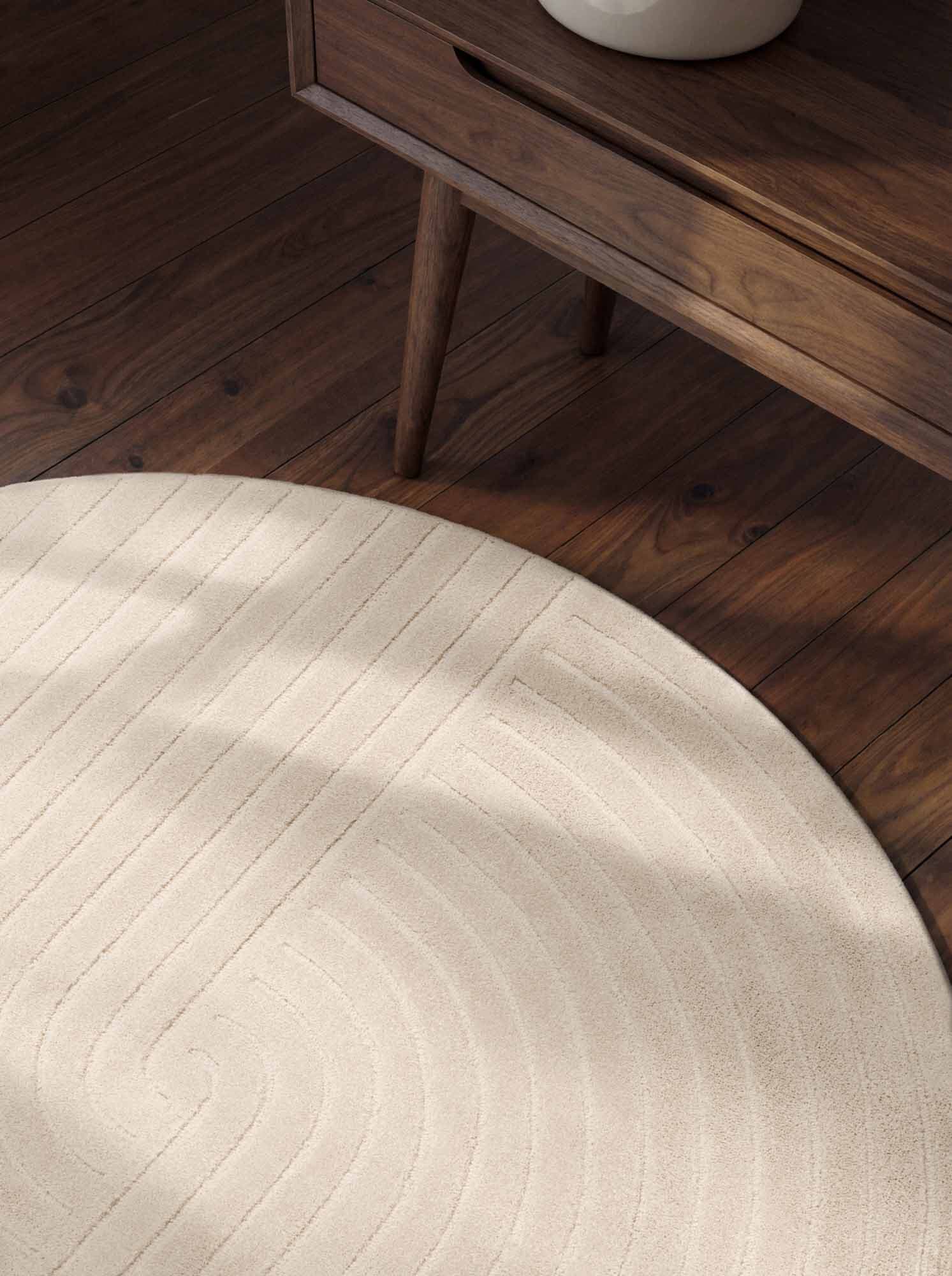 Kusový koberec Vikosa Arcura 106269 Cream White kruh Kruh Ø 120 cm 7