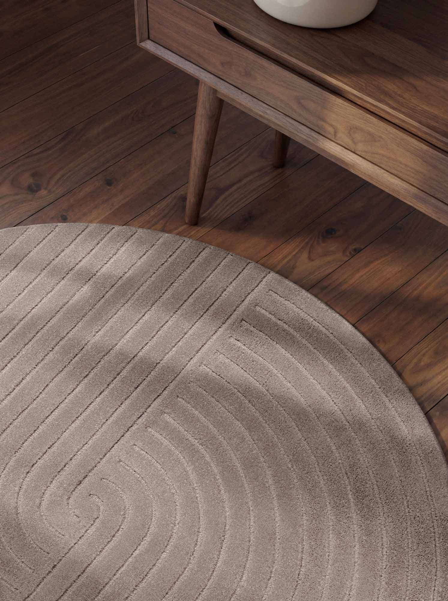 Kusový koberec Vikosa Arcura 106270 Light Grey kruh Kruh Ø 120 cm 7