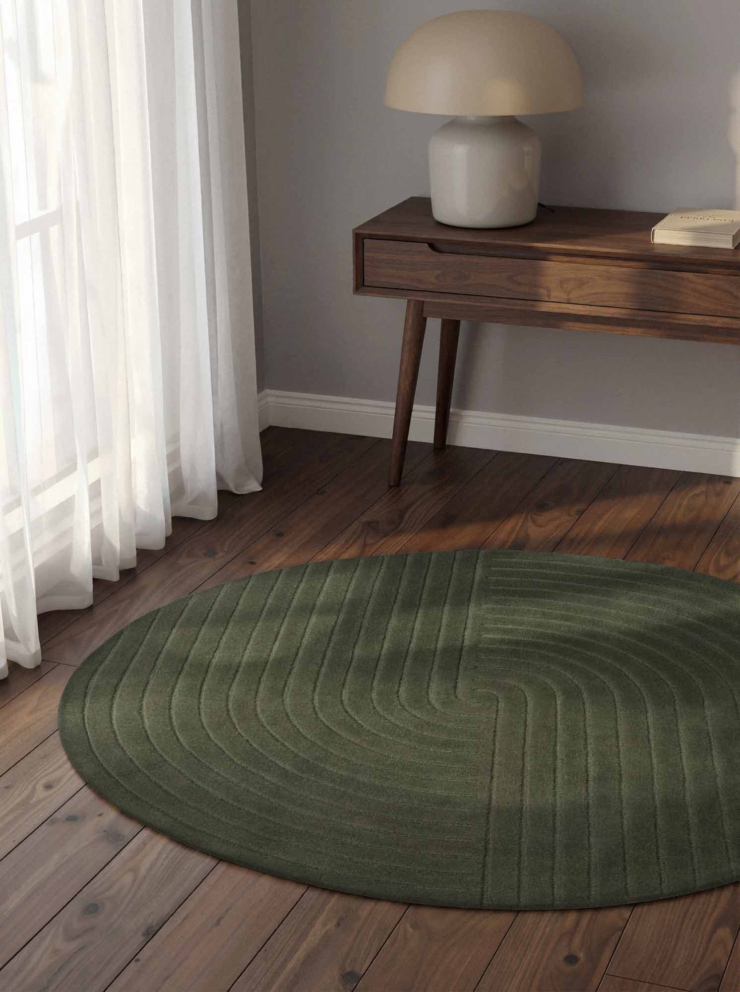 Kusový koberec Vikosa Arcura 106271 Dark Green kruh Kruh Ø 200 cm 2