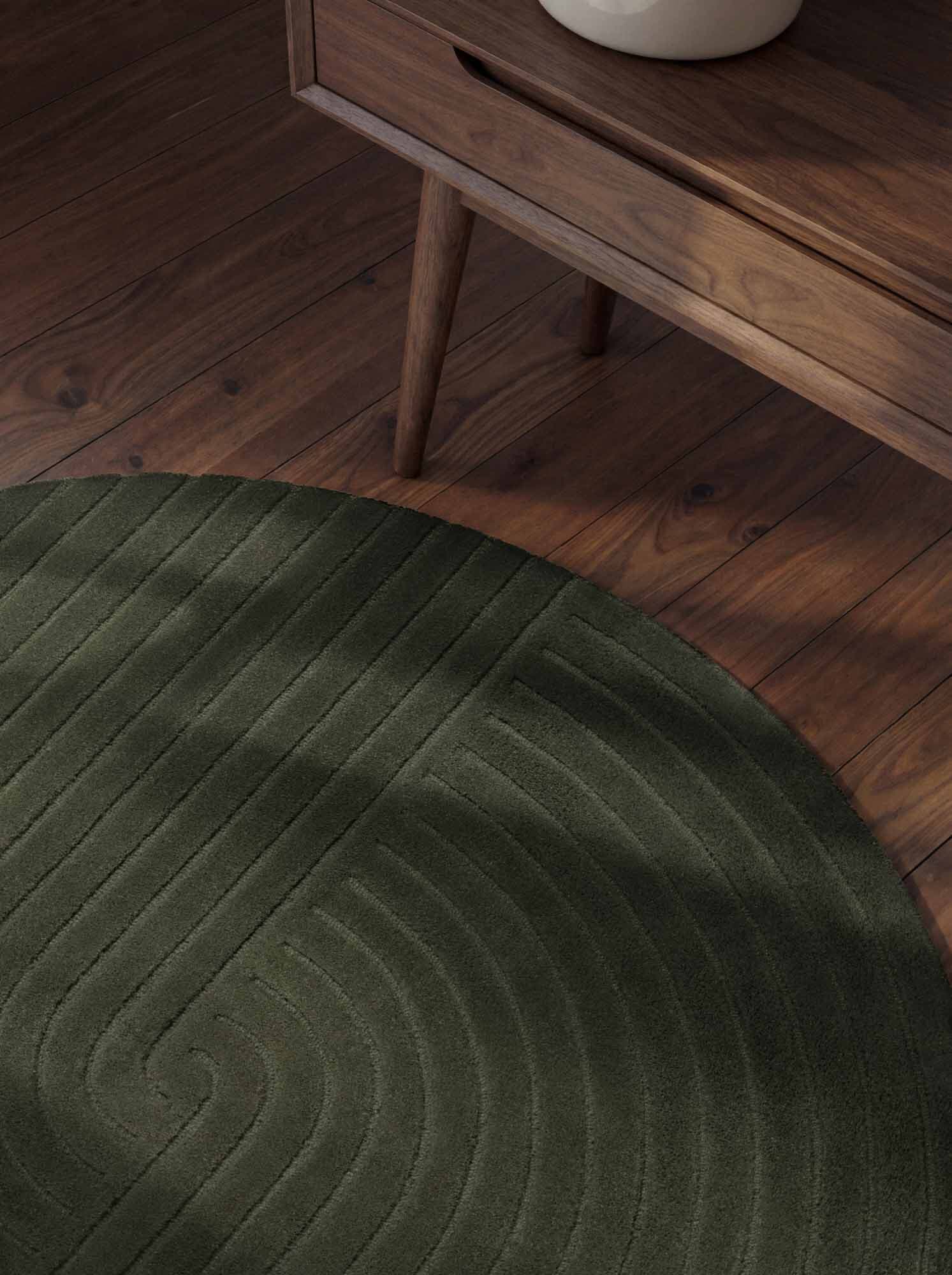 Kusový koberec Vikosa Arcura 106271 Dark Green kruh Kruh Ø 200 cm 7