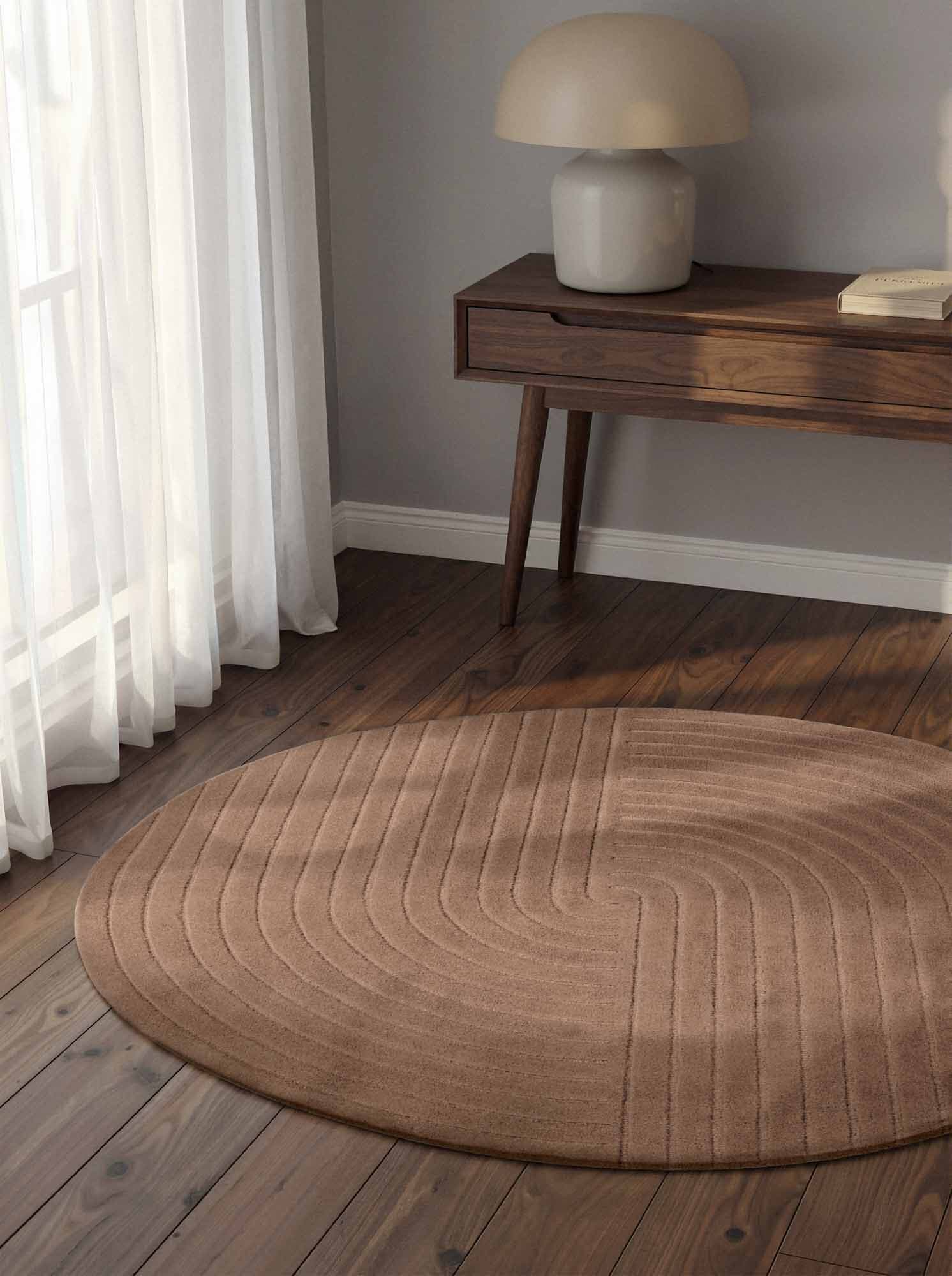 Kusový koberec Vikosa Arcura 106300 Brown kruh Kruh Ø 120 cm 2
