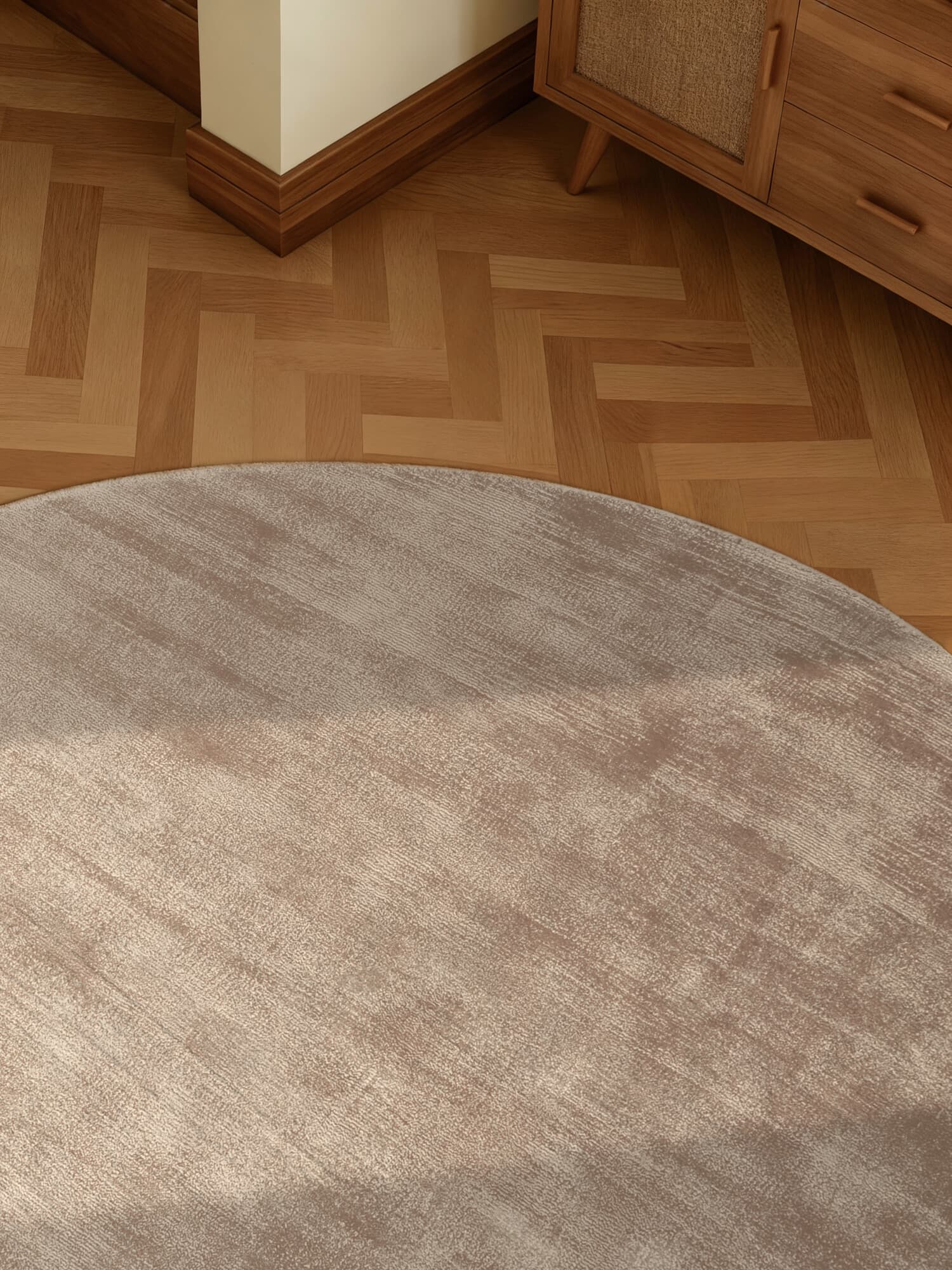 Kusový koberec Vikosa Jane 106295 Beige kruh Kruh Ø 120 cm 7