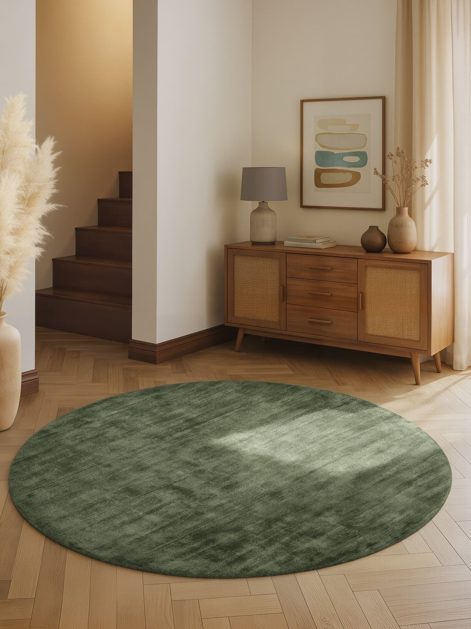 Kusový koberec Vikosa Jane 106296 Green kruh Kruh Ø 120 cm 2