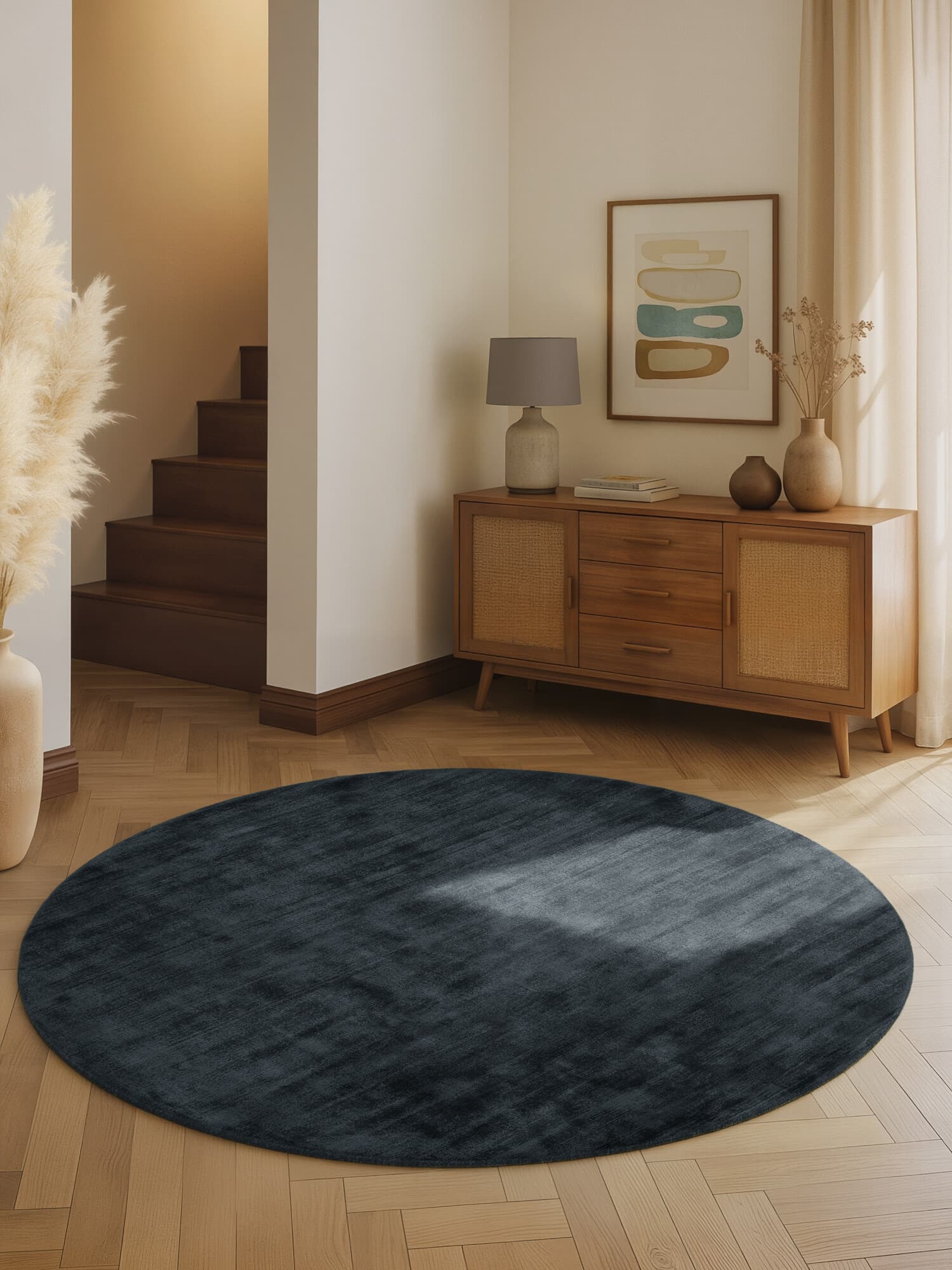 Kusový koberec Vikosa Jane 106299 Black kruh Kruh Ø 120 cm 2
