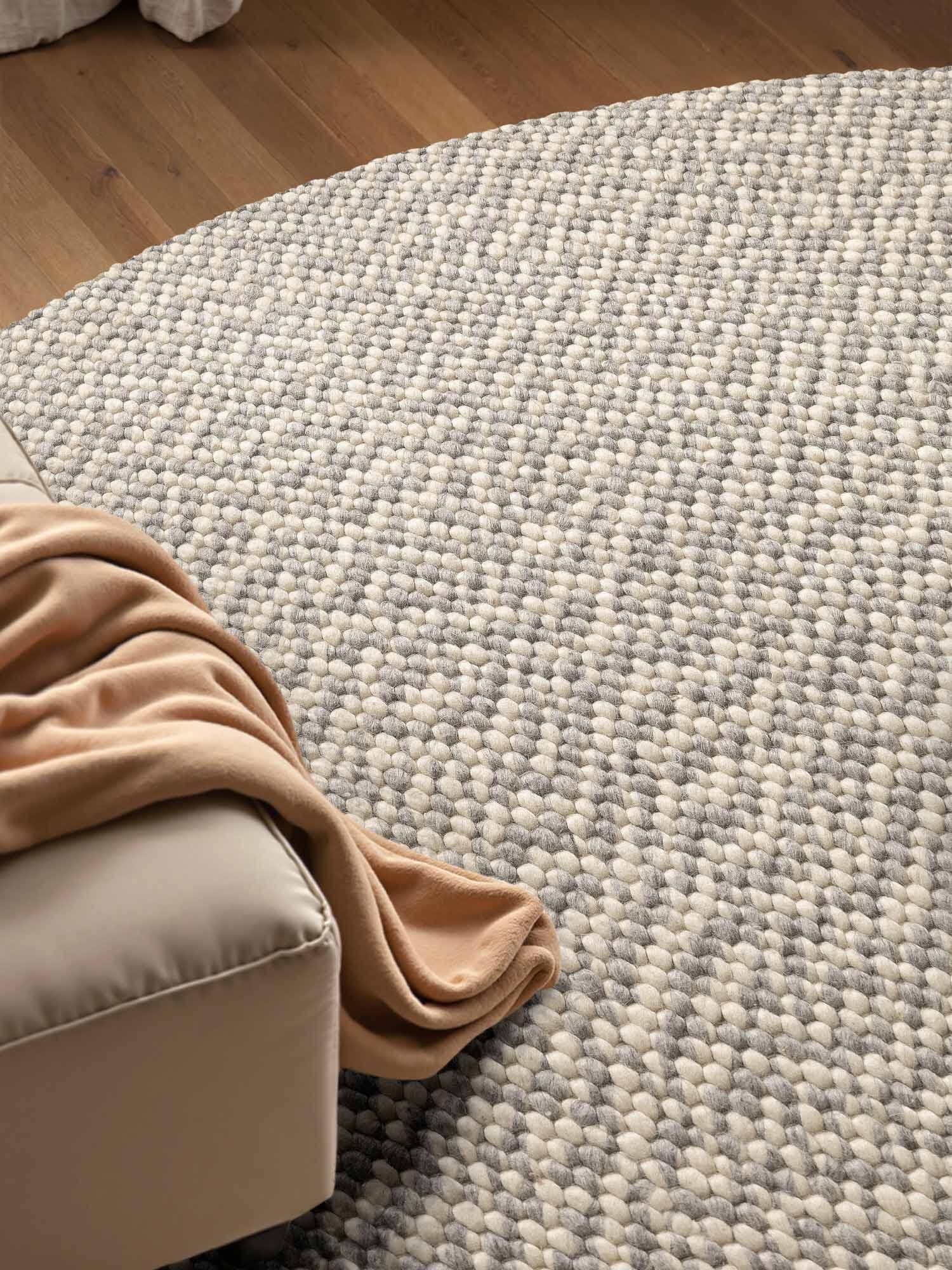 Kusový koberec Lyon Beans 106317 Natural Cream Grey kruh z kolekce Elle Kruh Ø 160 cm 10