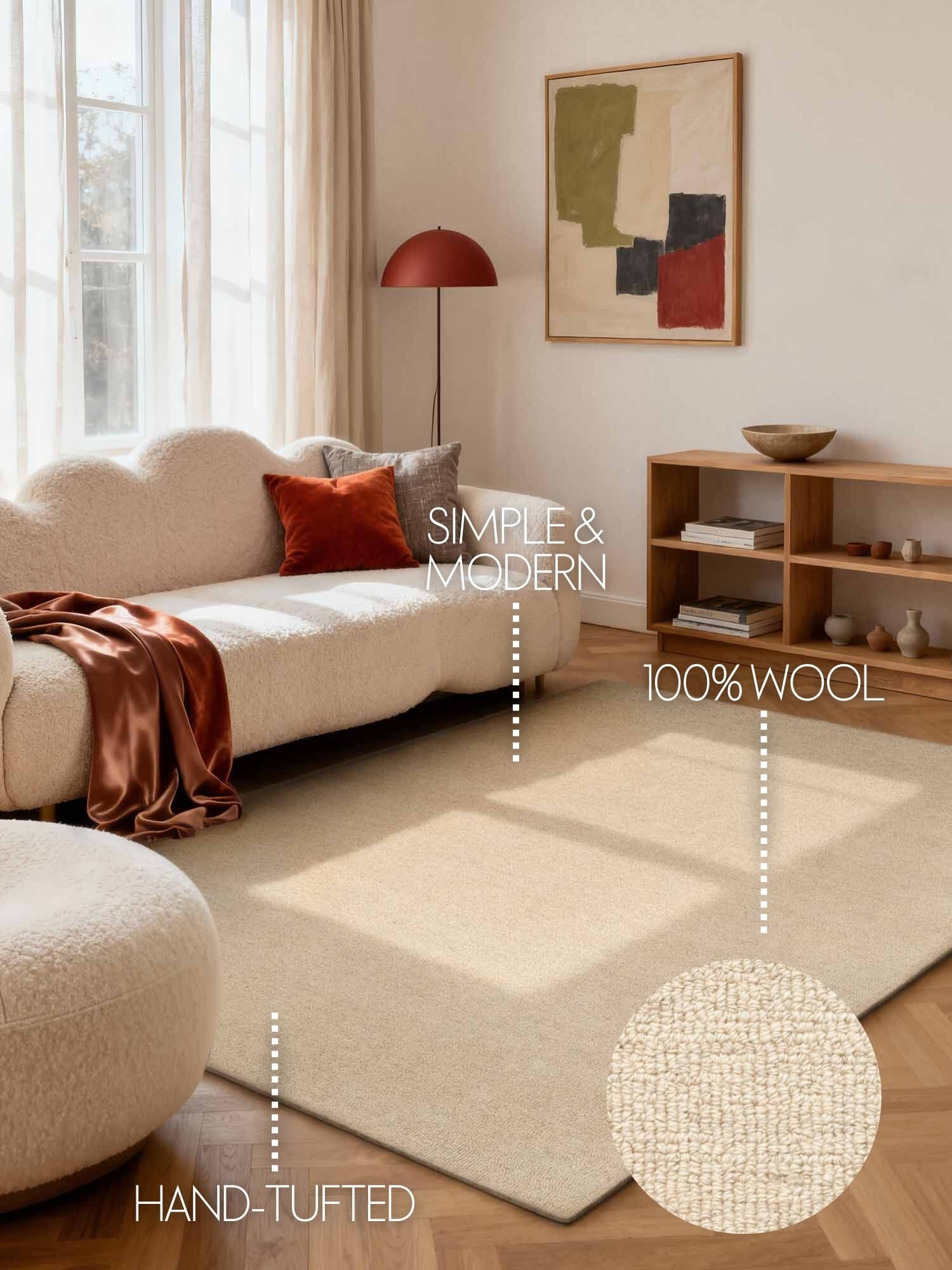 Kusový koberec Puristic Knots 106319 Light Beige z kolekce Elle 10