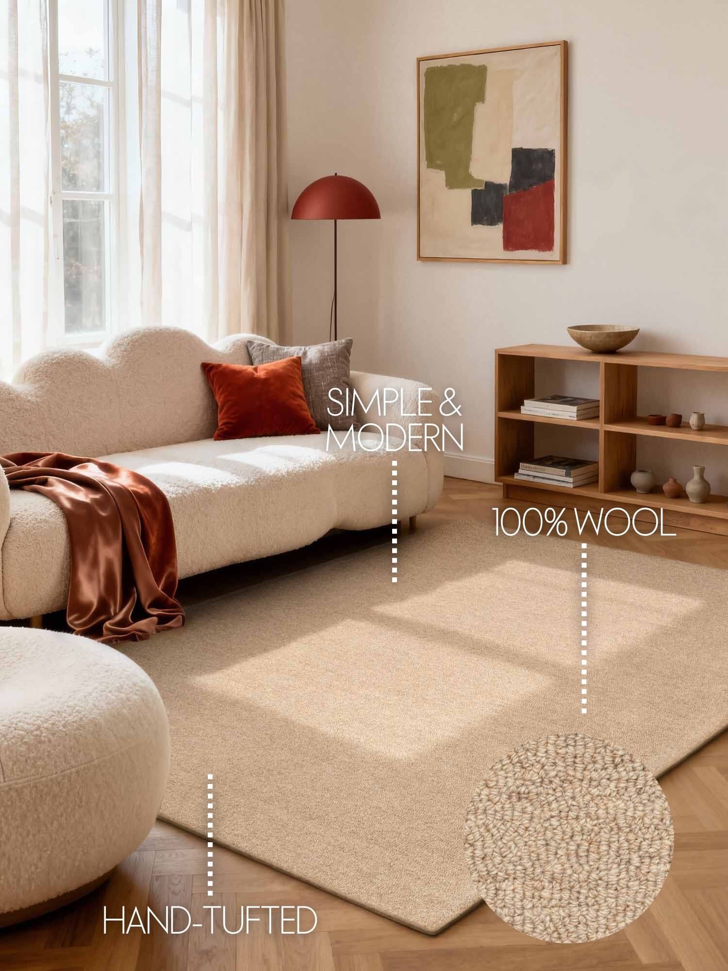 Kusový koberec Puristic Knots 106320 Beige z kolekce Elle 10