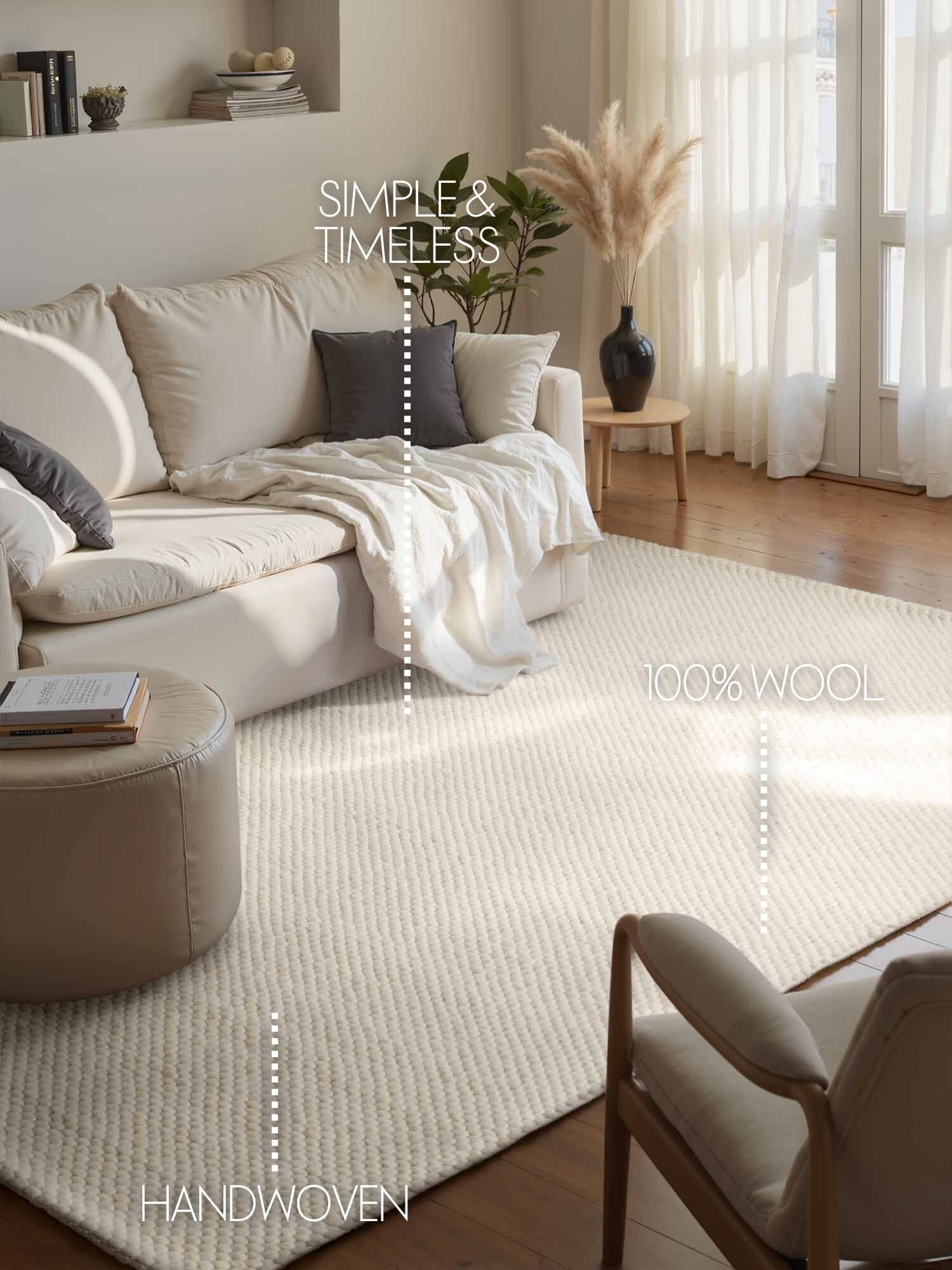 Kusový koberec Lyon Beans 106314 Natural Cream z kolekce Elle 10