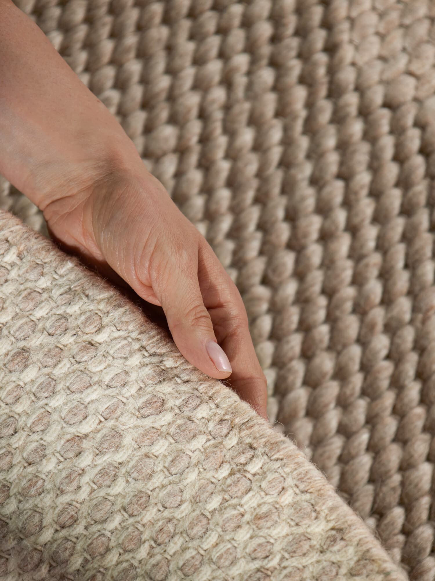 Kusový koberec Lyon Beans 106315 Natural Beige kruh z kolekce Elle Kruh Ø 200 cm 8