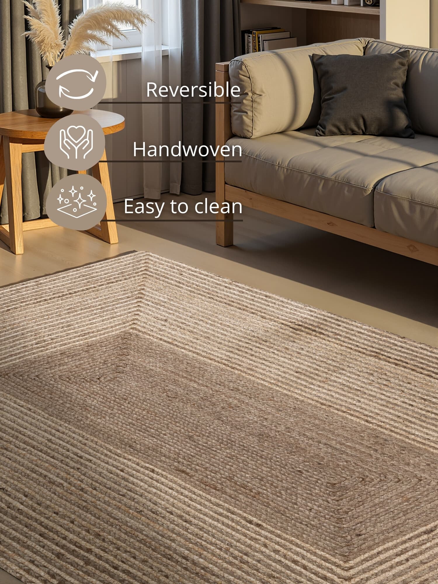 Kusový koberec Juno 106329 Natural White Brown 9