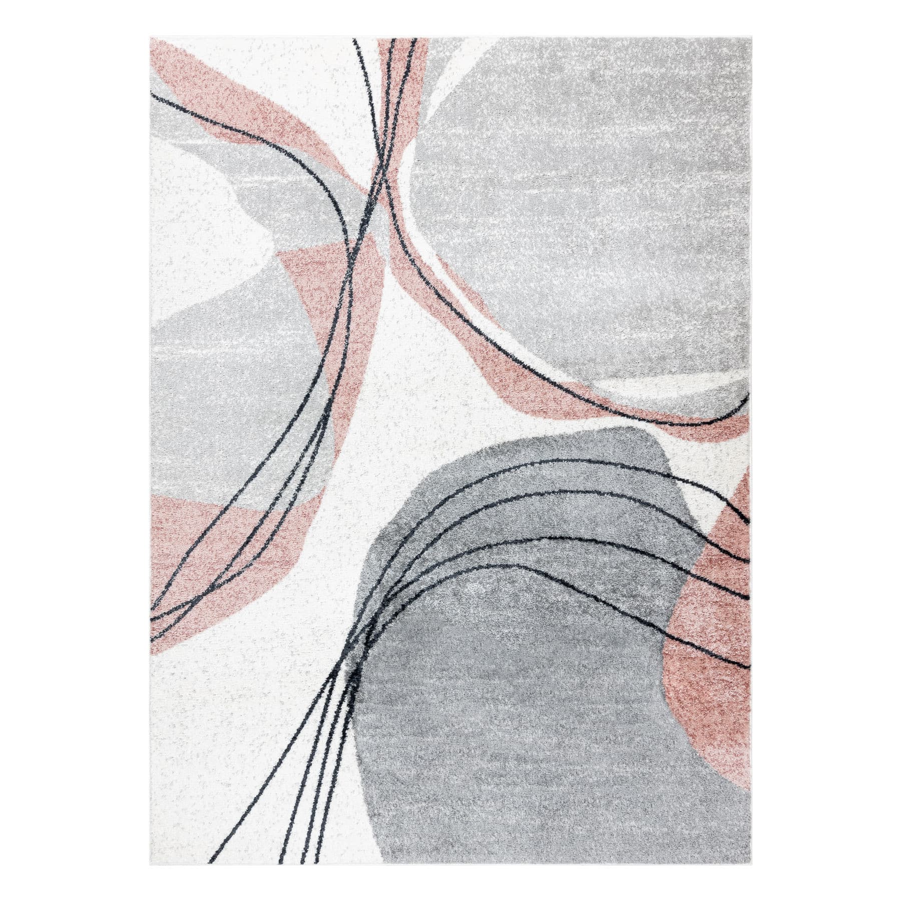 Kusový koberec Fusion 5868 white/dark pink