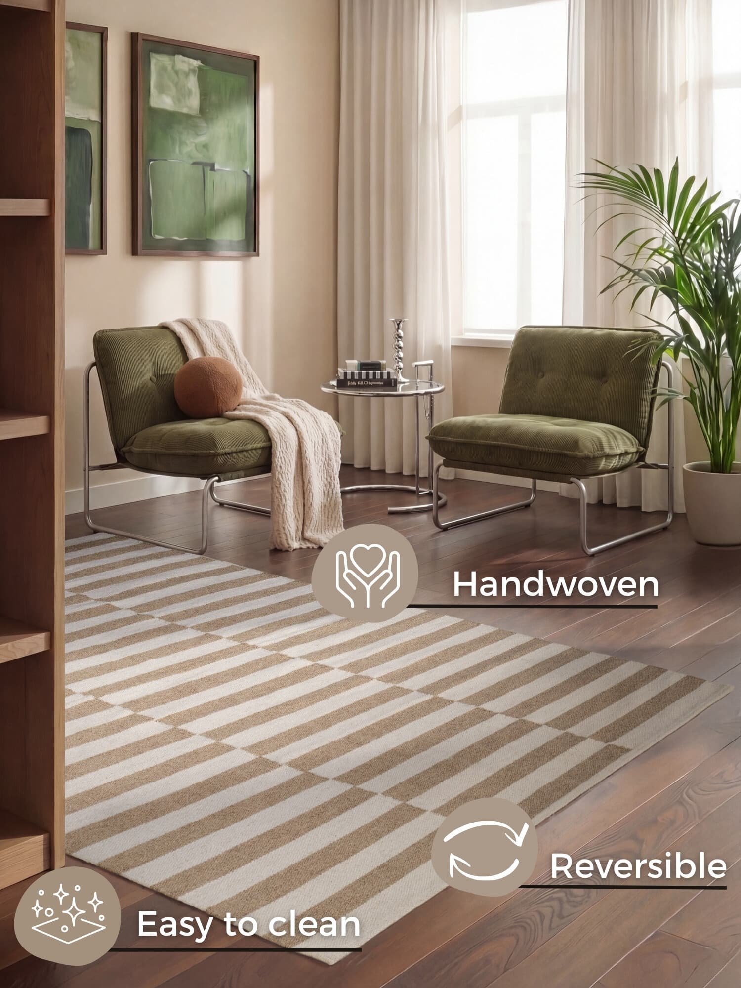 Kusový koberec Vika 106469 Beige White 9