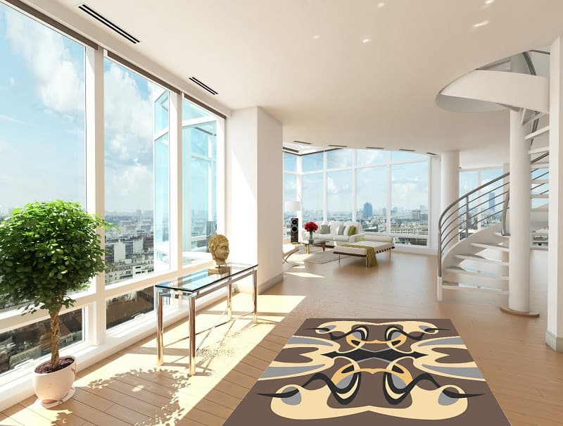 Designový kusový koberec Art nouveau 2