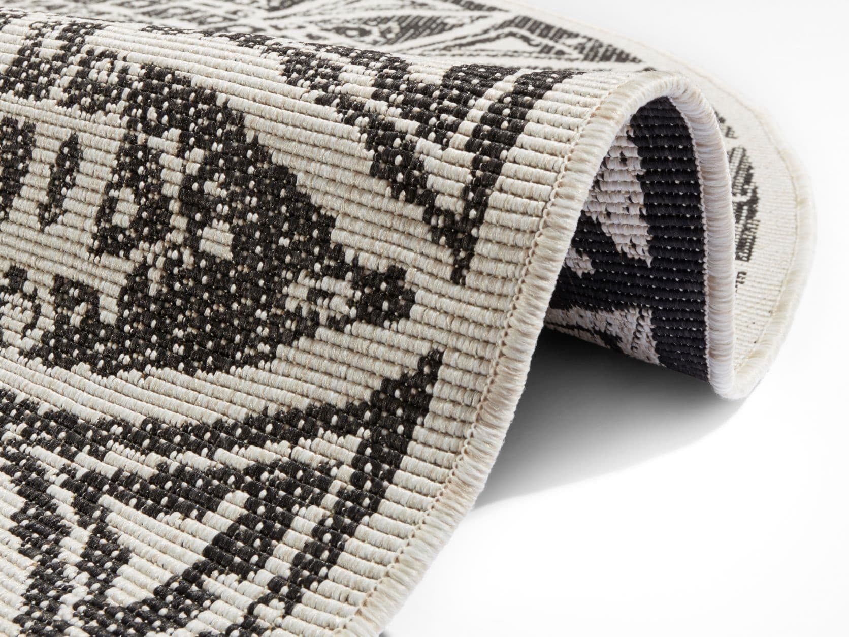 Kusový koberec Mujkoberec Original Nora 104161 Black Creme kruh – na ven i na doma 5