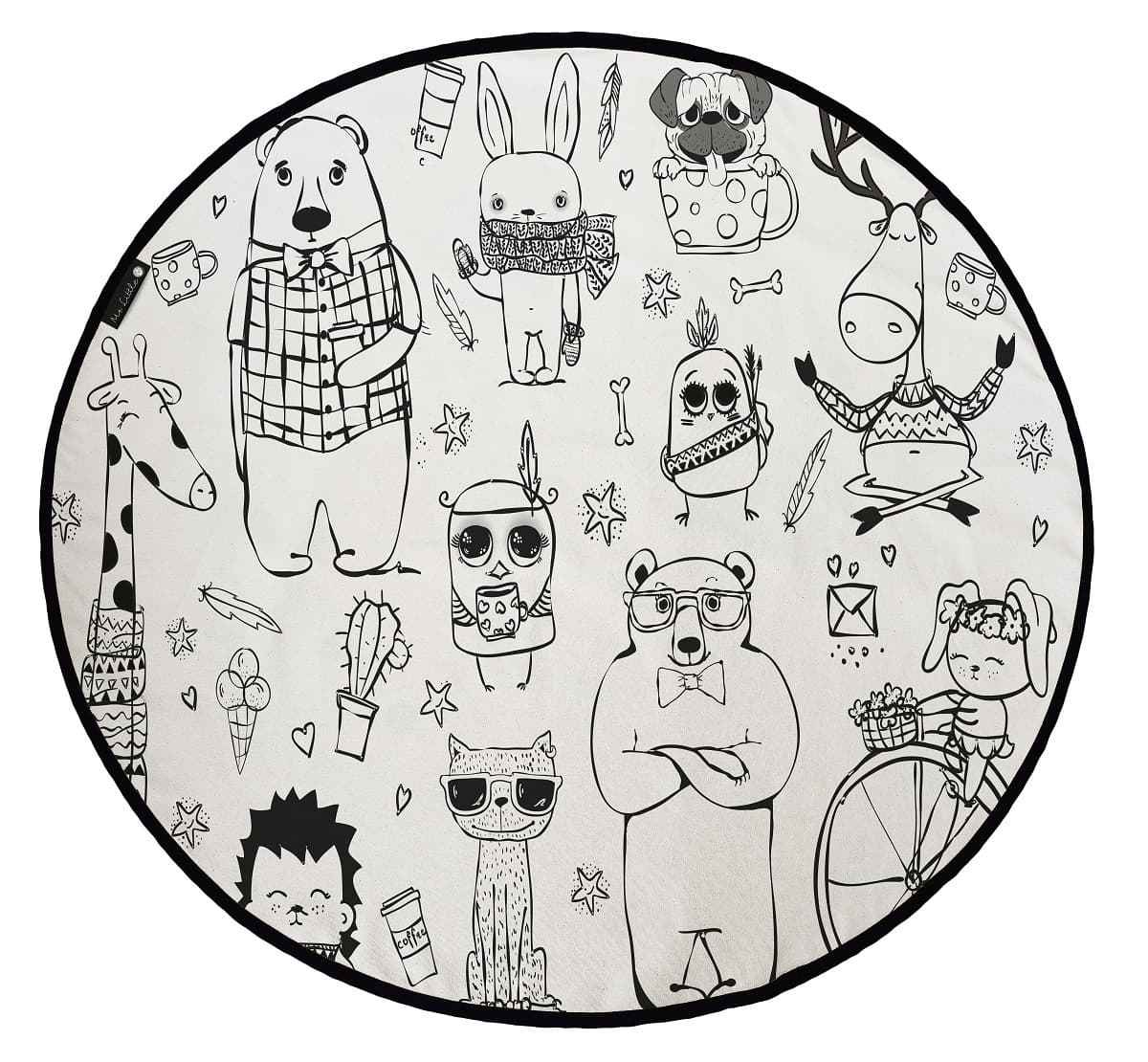 Koberec - omalovánky - Happy Friends 8
