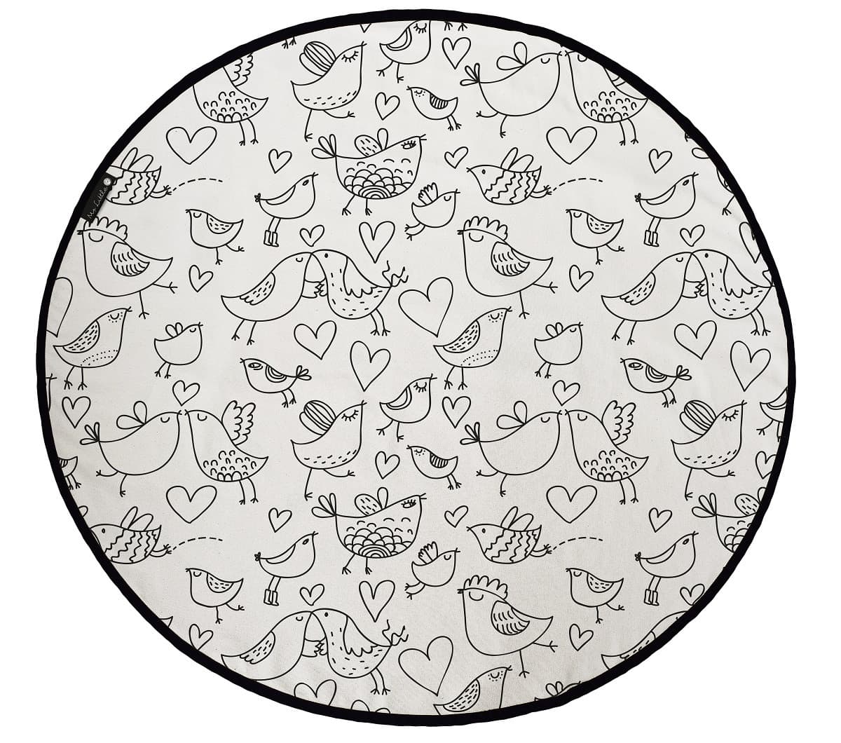 Koberec - omalovánky - Kissing birds 8