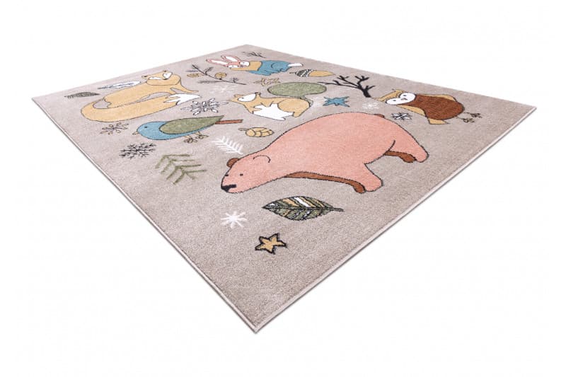 Dětský kusový koberec Fun Forester beige 4