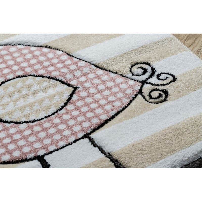 Dětský kusový koberec Petit Birds cream 9